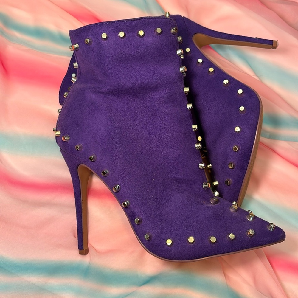 Purple Studded Stunning Booties